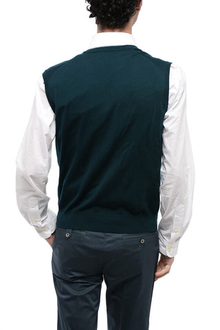 Knitted V-neckline Vest
