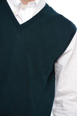 Knitted V-neckline Vest