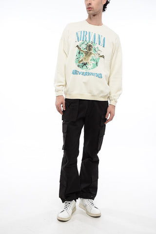 Oversized Fit NIRVANA NEVERMIND Crew-neck Sweatshirt