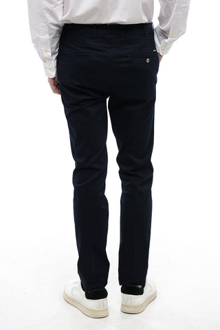 Pantaloni 4 Tasche in Misto Cotone con Passanti