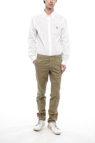 ID Cotton Blend Chinos Pants with Belt Loops