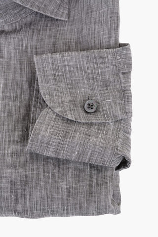 Standard Collar Pure Linen Shirt