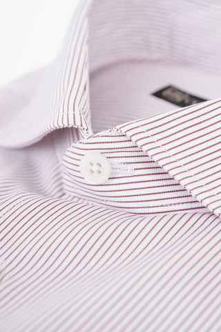 Pinstriped Popeline Cotton Shirt