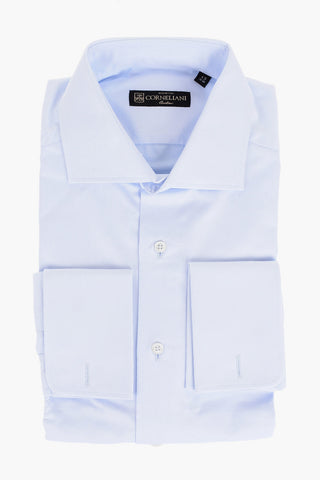 Twill Cotton Shirt with Standard Collar