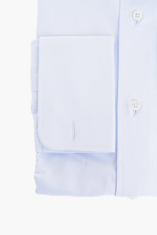 Twill Cotton Shirt with Standard Collar