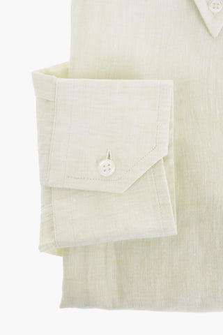 Button-down Linen Shirt with Breast-pocket