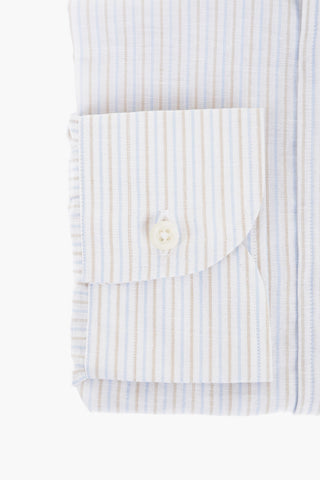 Pinstriped Linen Blend Shirt