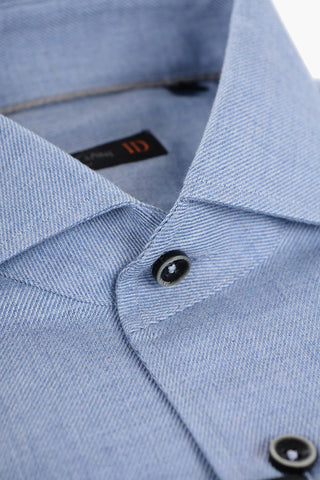 ID Twill Cotton Shirt with Breast-pocket
