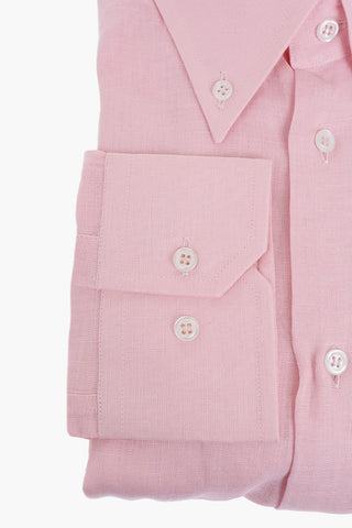Linen Button-down Shirt with Breast-pocket