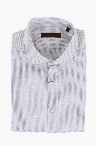 ID Camicia in Cotone con Motivo Geometrico