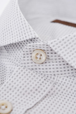 ID Camicia in Cotone con Motivo Geometrico