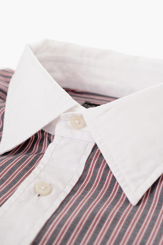 ID Balanced Stripe Shirt with Contrasting Details