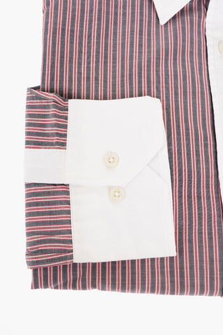 ID Balanced Stripe Shirt with Contrasting Details