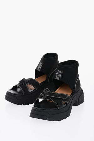 Suede Sandals with Lug Sole
