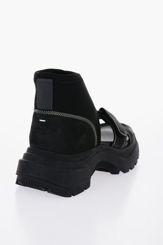 Suede Sandals with Lug Sole