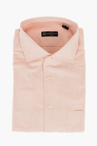 Hopsack Cotton Shirt with Patch Breast-pocket
