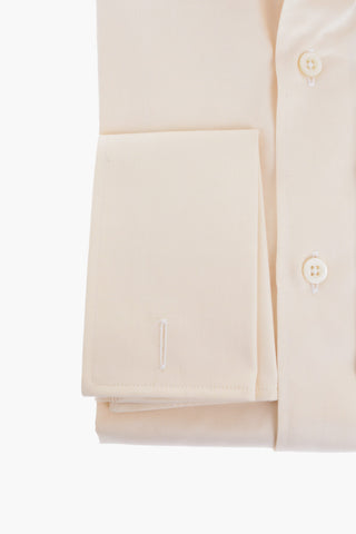 Camicia in Cotone Twill con Collo Francese