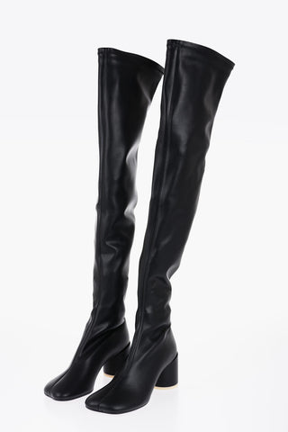 MM6 Thigh-High Boots Heel 7 cm