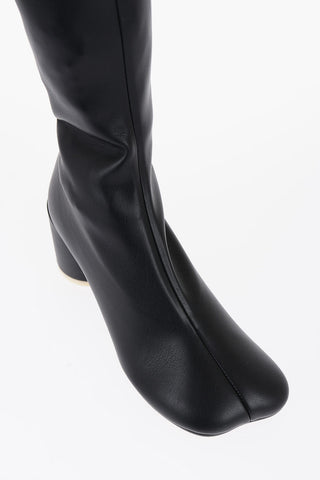 MM6 Thigh-High Boots Heel 7 cm