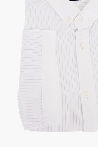 TREND Short-sleeved Cotton Shirt with Butto-down Collar