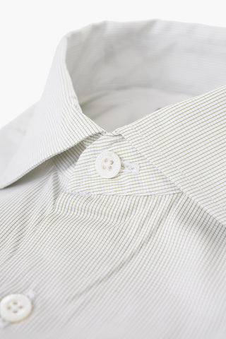Micro Pin Check Patterned Cotton Shirt