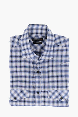 ID Cotton Saharan Shirt with Plaid Check Motif