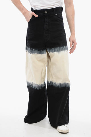 Jeans Extra Wide Leg con Motivo Tie Dye