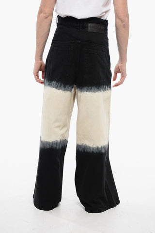 Jeans Extra Wide Leg con Motivo Tie Dye
