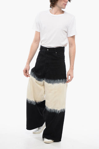 Jeans Extra Wide Leg con Motivo Tie Dye