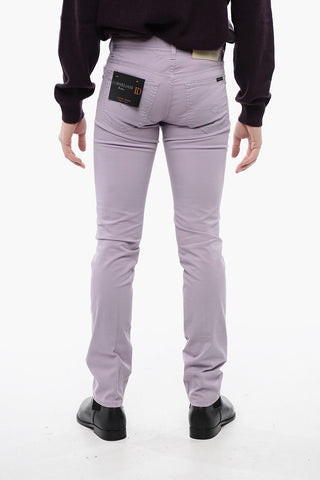 ID 5-Pocketed Stretch Cotton Pants with Belt Loops