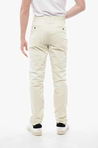 Chinohose ACADEMY Aus Stretch-Baumwolle Mit Verdecktem Verschluss