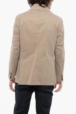 Cotton Blazer with Removable Chest-Piece