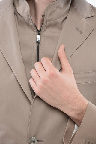 Cotton Blazer with Removable Chest-Piece