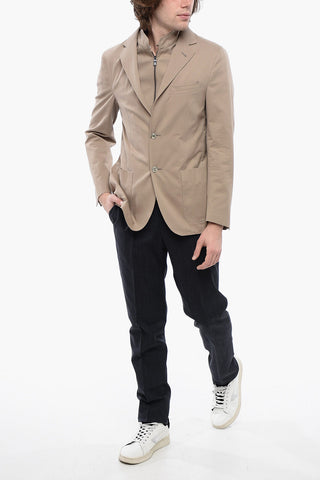 Cotton Blazer with Removable Chest-Piece