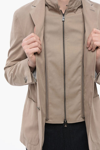 Cotton Blazer with Removable Chest-Piece