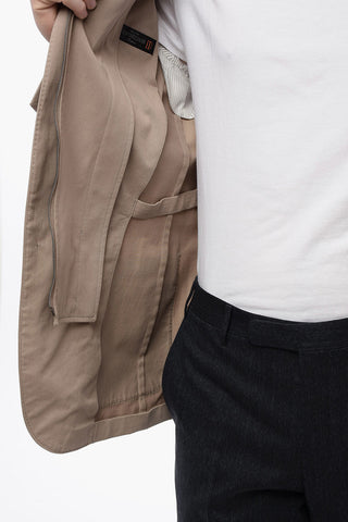 Cotton Blazer with Removable Chest-Piece
