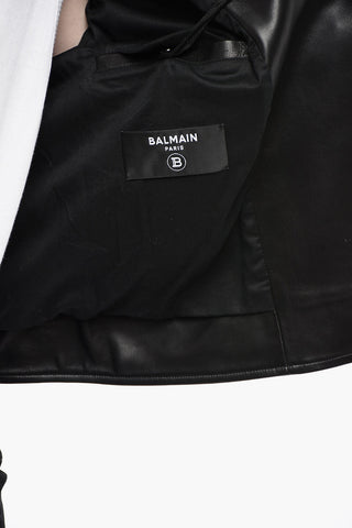 Chiodo in Pelle con Zip Decentrata