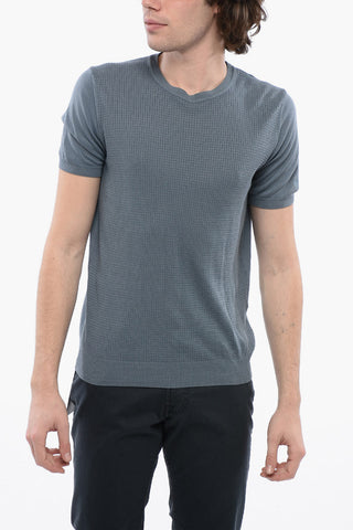 Solid Color Cotton Crew-neck t-Shirt