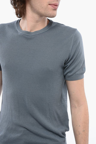 Solid Color Cotton Crew-neck t-Shirt