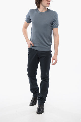 Solid Color Cotton Crew-neck t-Shirt