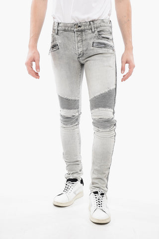 Slim Fit Biker Denims with Belt Loops 13cm