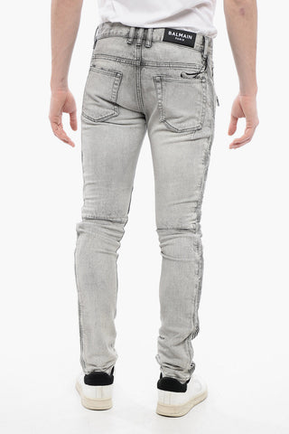 Slim Fit Biker Denims with Belt Loops 13cm