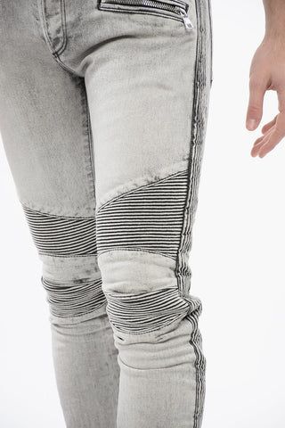 Slim Fit Biker Denims with Belt Loops 13cm
