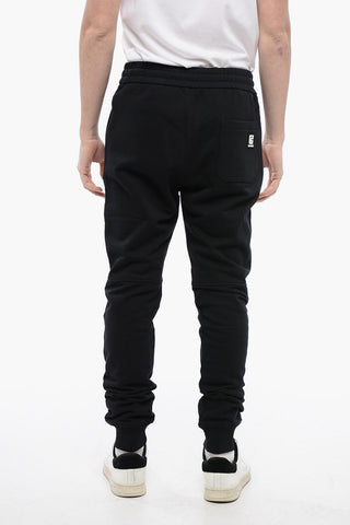 Brushed Cotton Biker Sweatpants with Cuffs