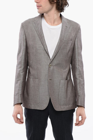 ID Herringbone Hemp Blend Blazer