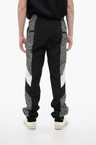 Nylon MULTICUTS Sweatpants with Monogram Inserts