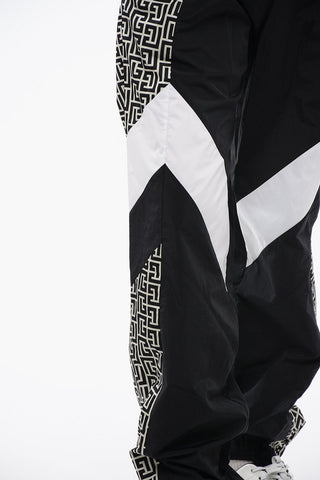 Nylon MULTICUTS Sweatpants with Monogram Inserts