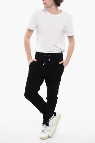 Joggers Biker in Neoprene con Motivo Monogram