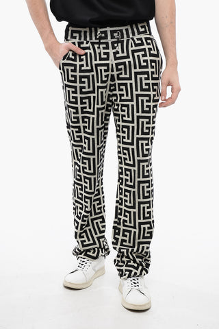 Monogram Double Jersey Sweatpants with Drawstring