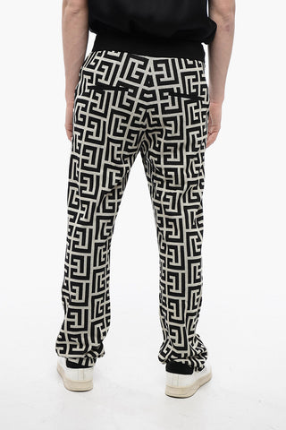 Monogram Double Jersey Sweatpants with Drawstring